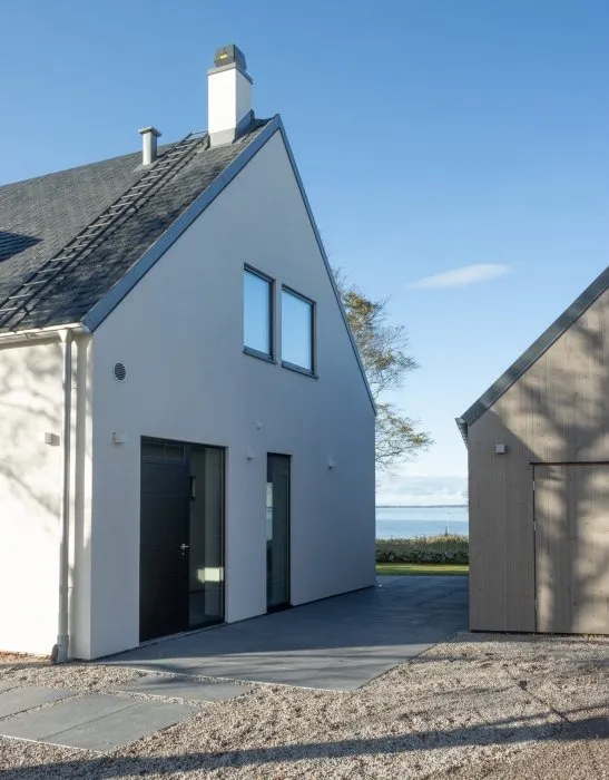Nybyggd villa med havsutsikt i Kullabygden